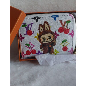 Women's Wallet White And  Multicolor